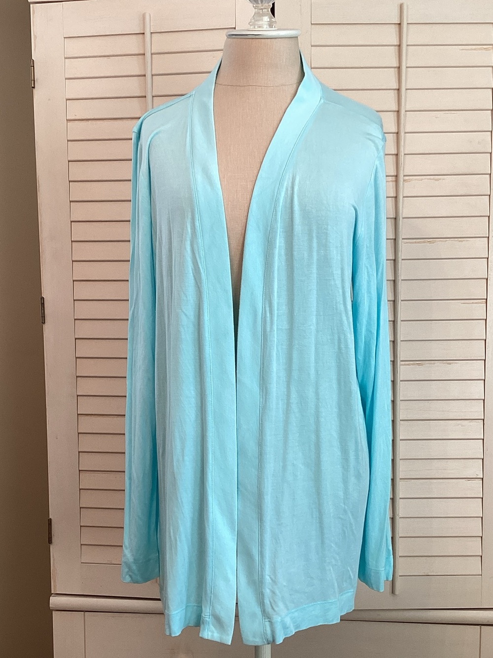 Lilly Pulitzer Blithe Light Blue Open-Front Cardigan